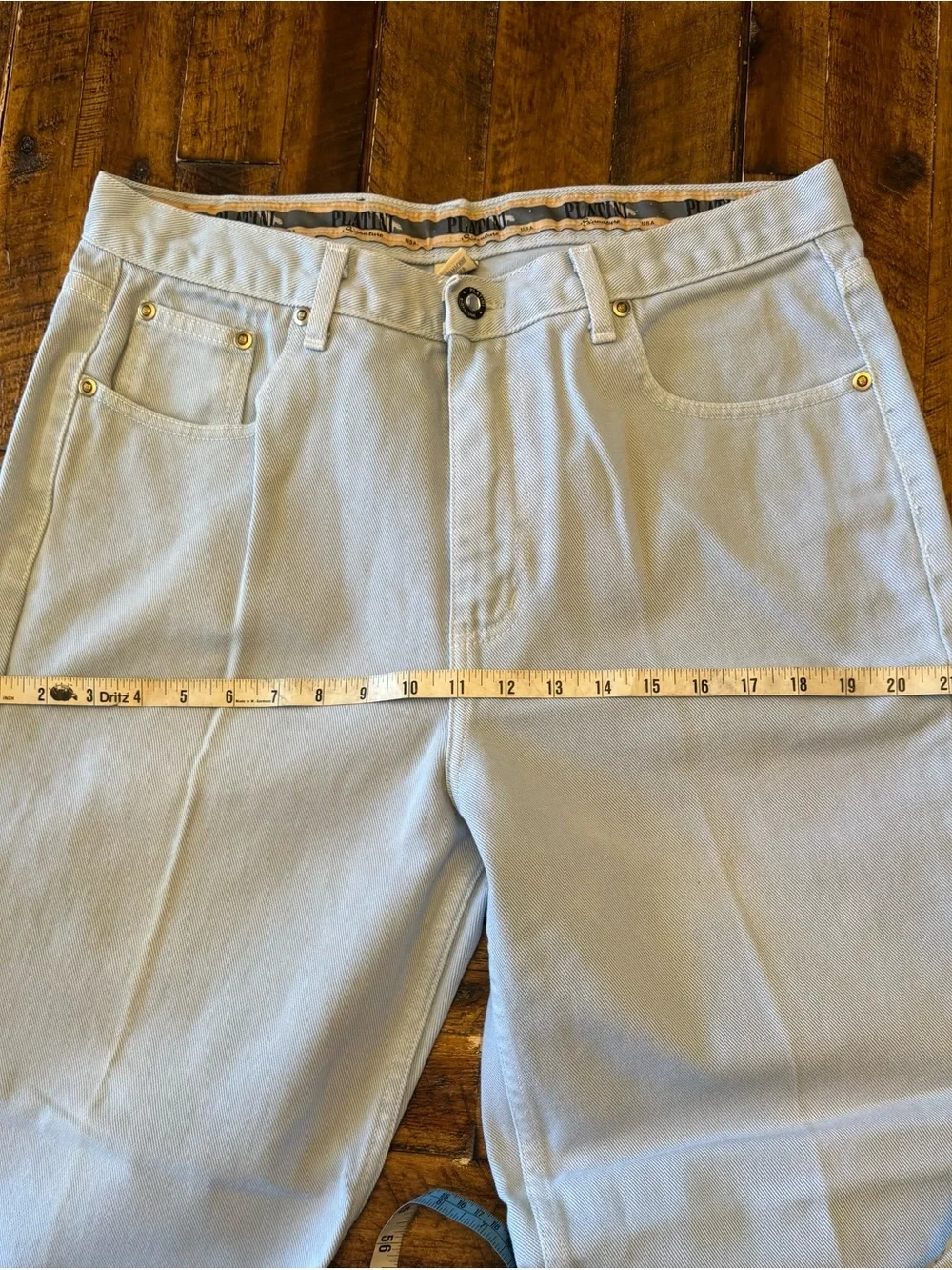 Men's Platini Straight Jeans in Light Blue - Classic Straight Fit